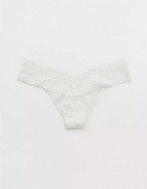 Aerie Seaside Lace Thong Underwear