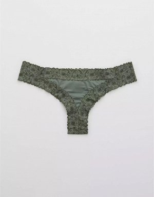 Aerie Sunnie Blossom Lace Thong Underwear