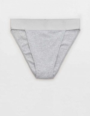 Aerie Ribbed Cotton High Cut Cheekiest Underwear