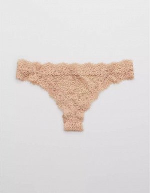 Aerie Eyelash Lace Thong Underwear