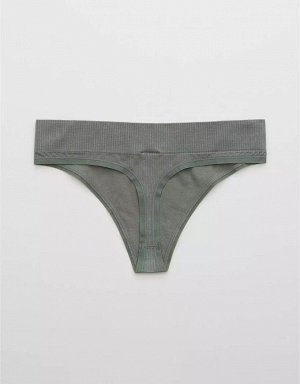 Aerie Ribbed Seamless Thong Underwear