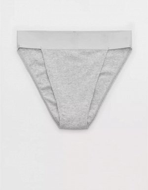 Aerie Ribbed Cotton High Cut Cheekiest Underwear