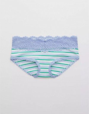 Aerie Cotton Eyelash Lace Boybrief Underwear