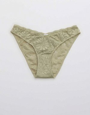 Aerie Lace High Cut Bikini Underwear