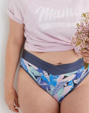 Aerie Cotton Crossover High Waisted Mom Underwear