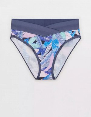 Aerie Cotton Crossover High Waisted Mom Underwear