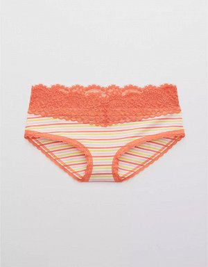 Aerie Cotton Eyelash Lace Boybrief Underwear