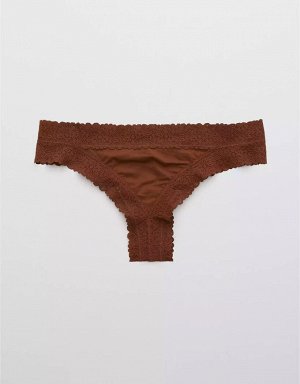 Aerie Sunnie Blossom Lace Thong Underwear