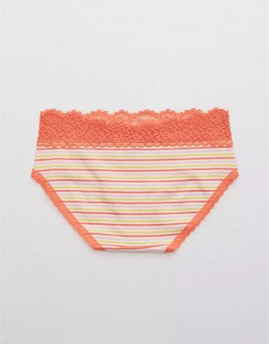 Aerie Cotton Eyelash Lace Boybrief Underwear