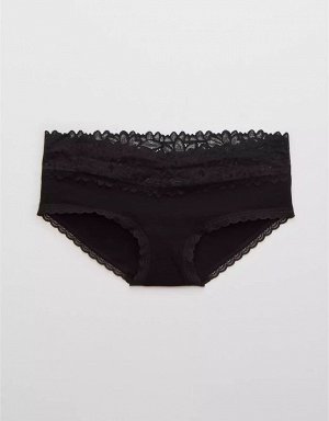 Aerie Cotton Sunkissed Lace Boybrief Underwear