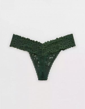 Aerie Seaside Lace Thong Underwear