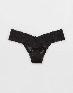 Aerie Seaside Lace Thong Underwear