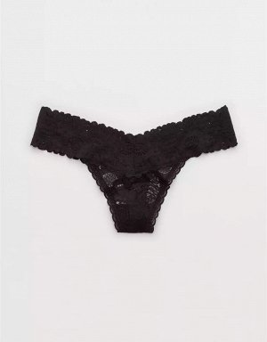 Aerie Seaside Lace Thong Underwear