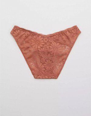 Aerie Lace High Cut Bikini Underwear