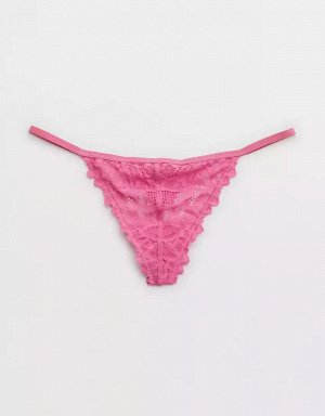 Aerie Sunkissed Lace String Thong Underwear