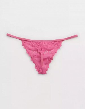 Aerie Sunkissed Lace String Thong Underwear