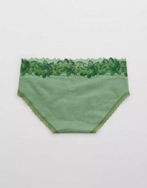 Aerie Cotton Sunkissed Lace Boybrief Underwear