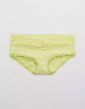 Aerie Cotton Sunkissed Lace Boybrief Underwear