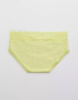 Aerie Cotton Sunkissed Lace Boybrief Underwear