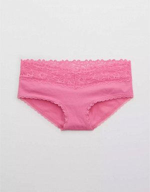 Aerie Cotton Sunkissed Lace Boybrief Underwear