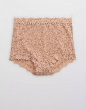 Aerie Eyelash Lace High Waisted Boybrief Underwear