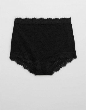 Aerie Eyelash Lace High Waisted Boybrief Underwear