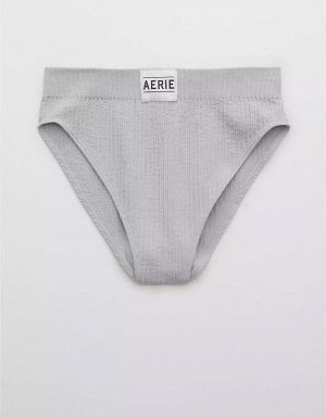 Aerie Seamless Logo High Waisted Mom Underwear