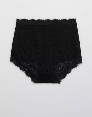 Aerie Eyelash Lace High Waisted Boybrief Underwear