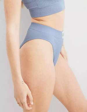 Aerie Seamless Logo High Waisted Mom Underwear