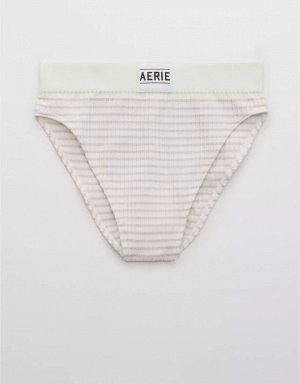 Aerie Seamless Logo High Waisted Mom Underwear