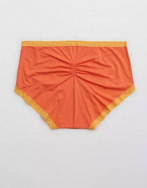 Aerie Float Microfiber Lace Mid Rise Boybrief Underwear