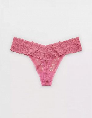 Aerie Seaside Lace Thong Underwear