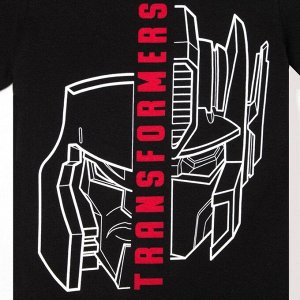 Футболка детская "Transformers", рост 86-92, чёрный