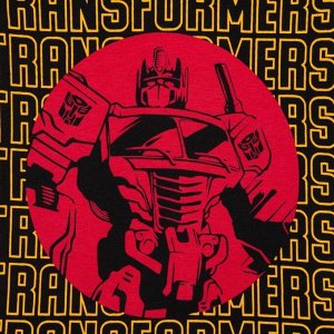 Футболка детская "Transformers", рост 86-92, чёрный