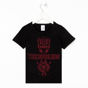 Футболка детская "Transformers", Transformers, рост 98-104, чёрный