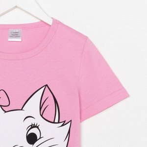 Футболка для девочки Disney «Мари», рост 98-104 (30), розовая