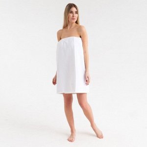 Полотенце банное Экономь и Я «Парео» 68х150 см, цвет белый, 100%хл с AIRO, 320 г/м2