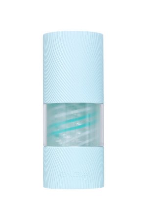 Нереалистичный мастурбатор TENGA SPINNER  PIXEL SPECIAL SOFT, TPE, голубой, 14 см