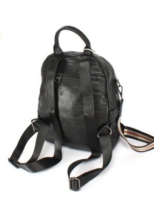 Рюкзак жен натуральная кожа OPI-8164,  2отд,  4внутр+4внеш/карм,  черный 247344