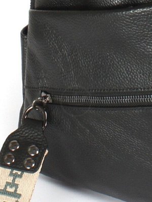 Рюкзак жен натуральная кожа OPI-8511-1,  1отд,  4внутр+5внеш/карм,  черный 247345