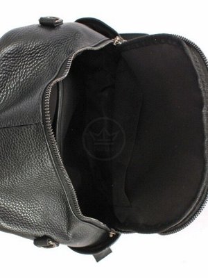 Рюкзак жен натуральная кожа OPI-8527,  1отд,  4внутр+4внеш/карм,  черный 247370