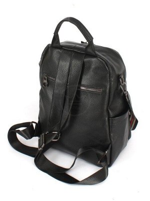 Рюкзак жен натуральная кожа OPI-8534,  1отд,  4внутр+4внеш/карм,  черный 247373