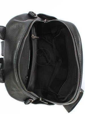 Рюкзак жен натуральная кожа OPI-89122,  1отд,  4внутр+4внеш/карм,  черный 247374