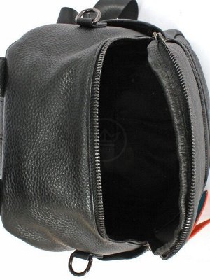 Рюкзак жен натуральная кожа OPI-89138,  1отд,  4внутр+4внеш/карм,  черный 247372