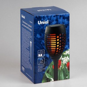 Садовый светильник Uniel на солнечной батарее «Факел», 10 ? 73 ? 10 см, эффект пламени