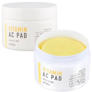 Пилинг-диски для лица A'Pieu Vitamin AC Pad с АНА и ВНА-кислотами, 35шт