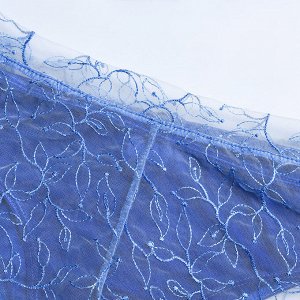Женский комплект белья: бюстгальтер + трусы + шорты, цвет синий