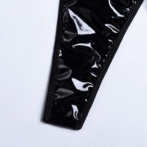 Женский комплект белья: бюстгальтер + трусы + пояс с гартерами + чокер, цвет черный