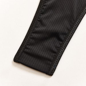 Женский комплект белья из сеточки: бюстгальтер + трусы, цвет черный