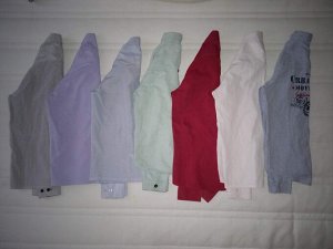 7 школьных рубашек для 1-2 класса